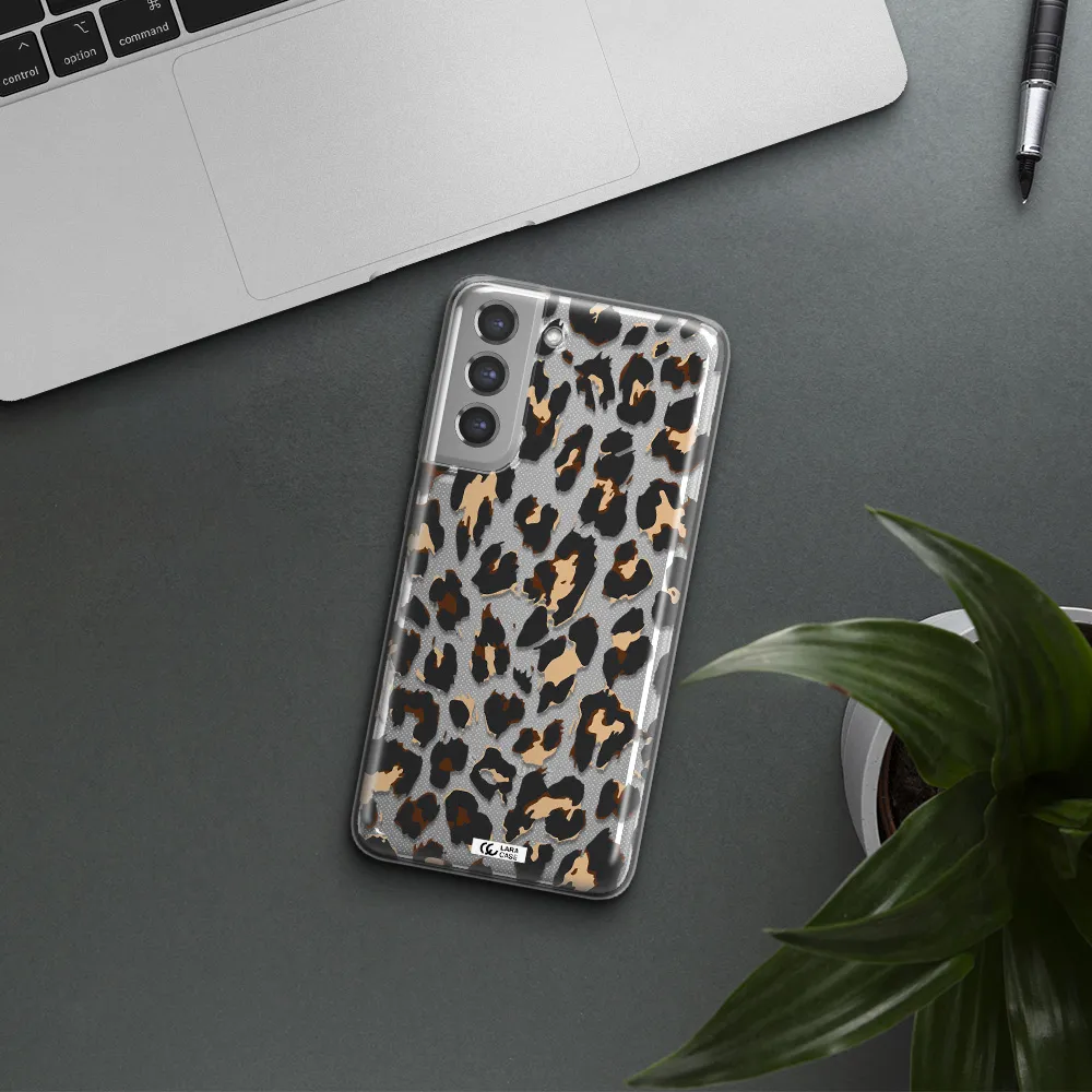 Leopard Print Samsung A21 Fe Clear TPU Case
