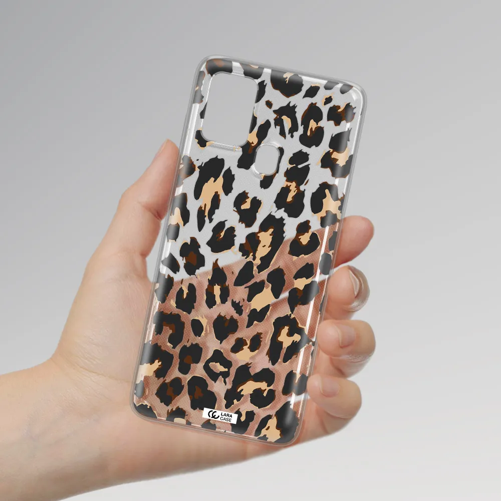 Leopard Print Samsung A21S Clear TPU Case