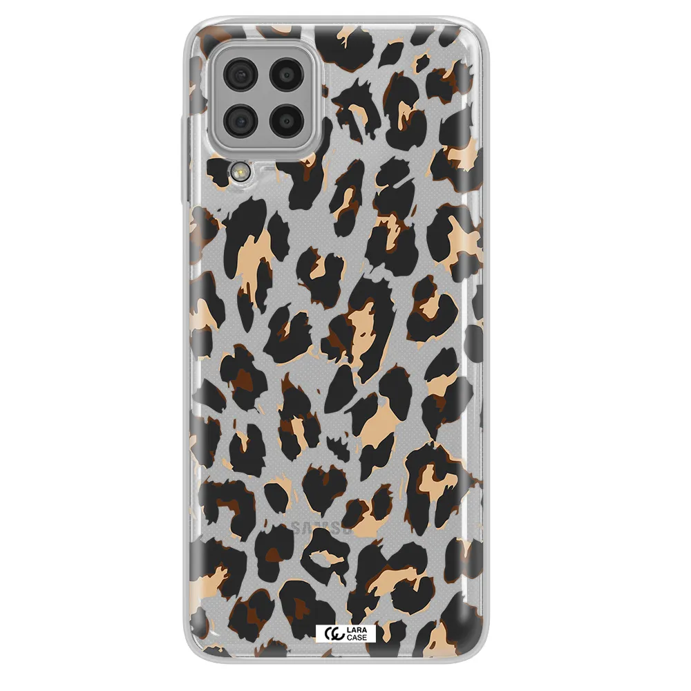 Leopard Print Samsung A22 4g Clear TPU Case
