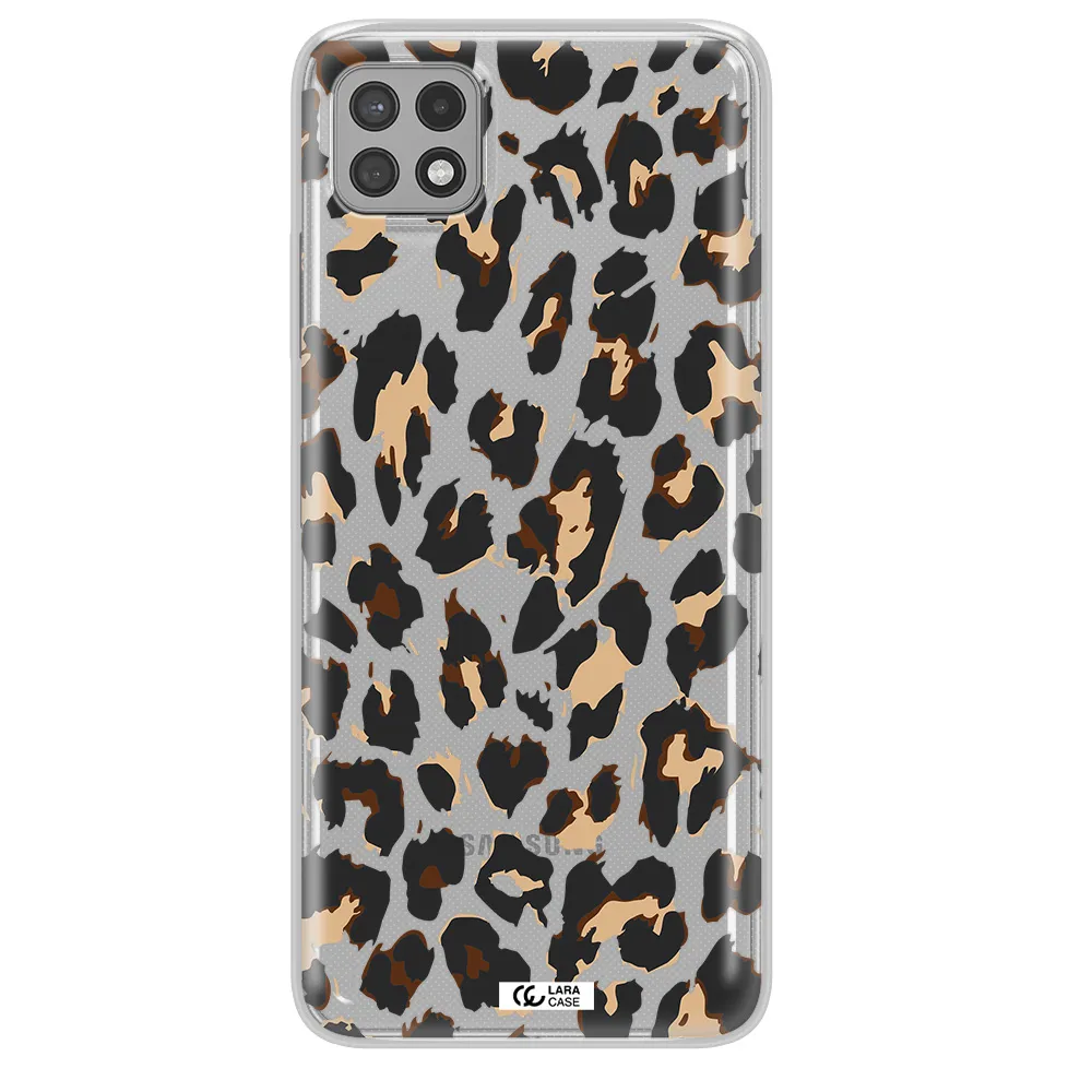 Leopard Print Samsung A22 5g Clear TPU Case