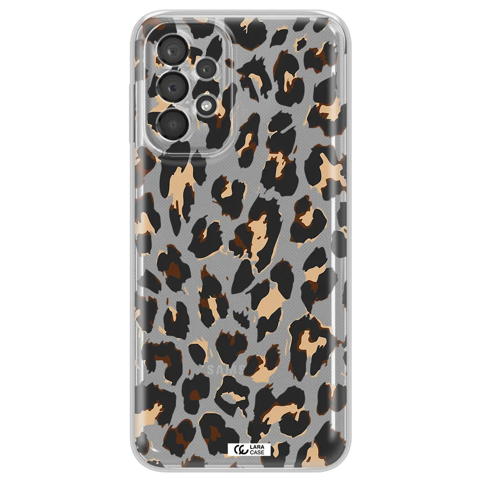 Leopard Print Samsung A23 5G Clear Tpu Case
