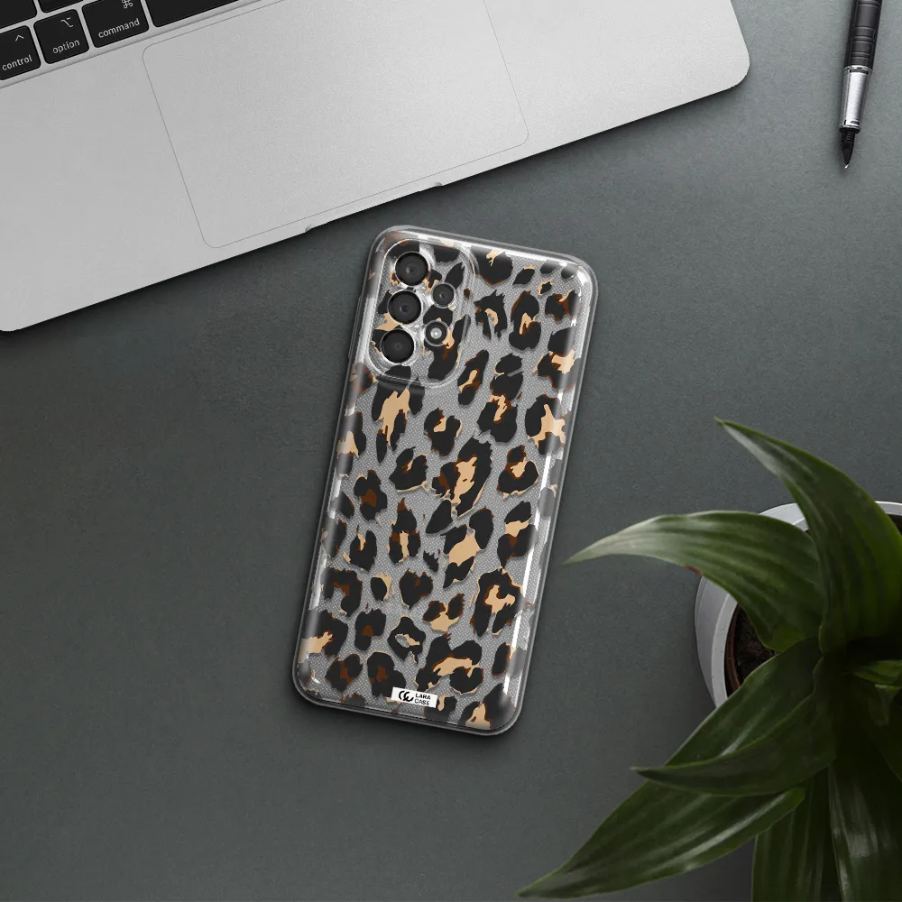 Leopard Print Samsung A23 5G Clear Tpu Case