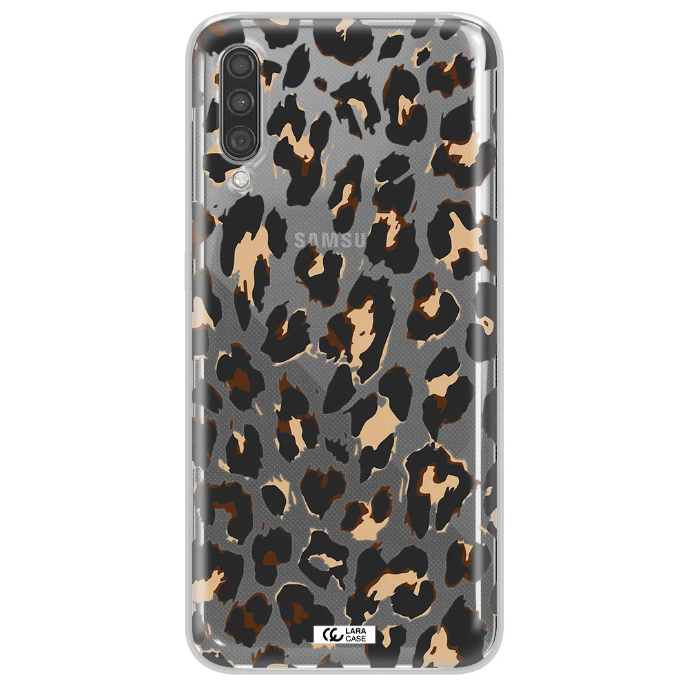 Leopard Print Samsung A30S Clear TPU Case