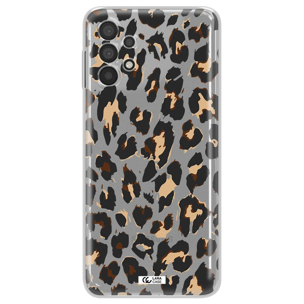 Leopard Print Samsung A32 4G Clear Tpu Case