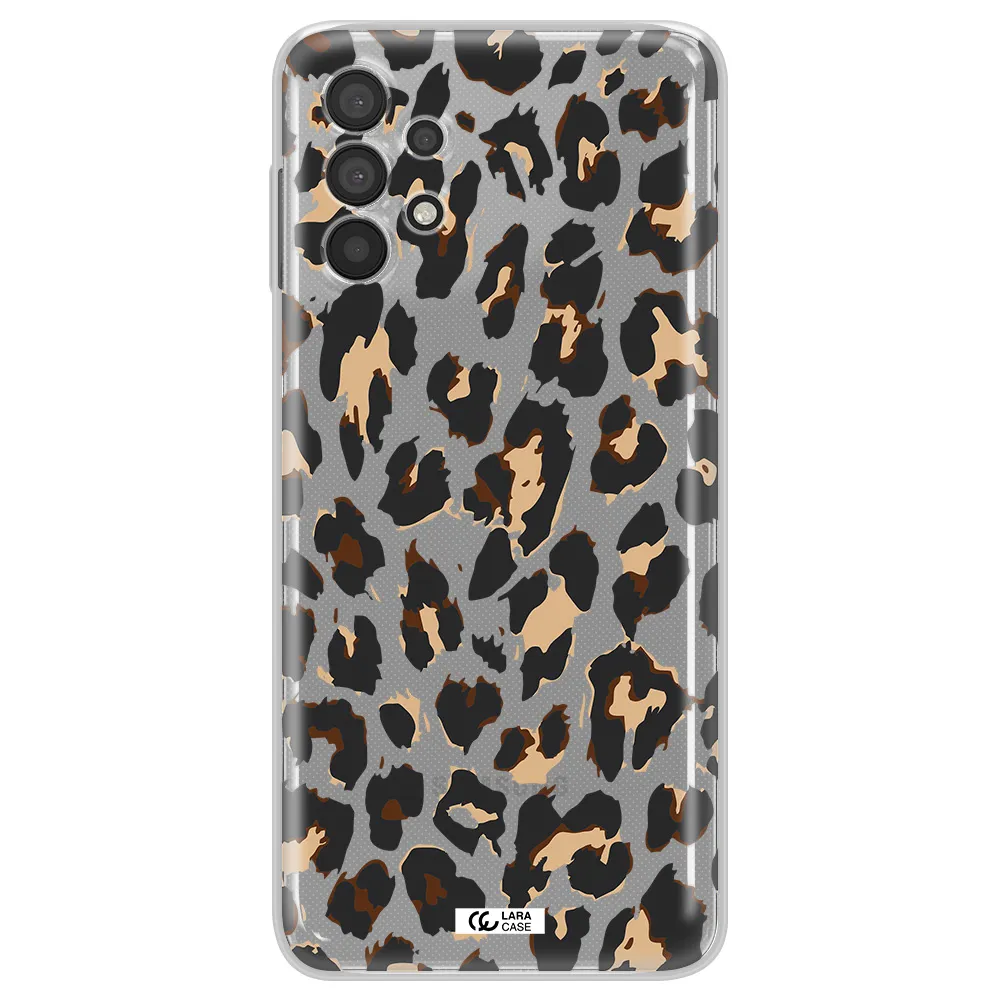 Leopard Print Samsung A32 Clear TPU Case