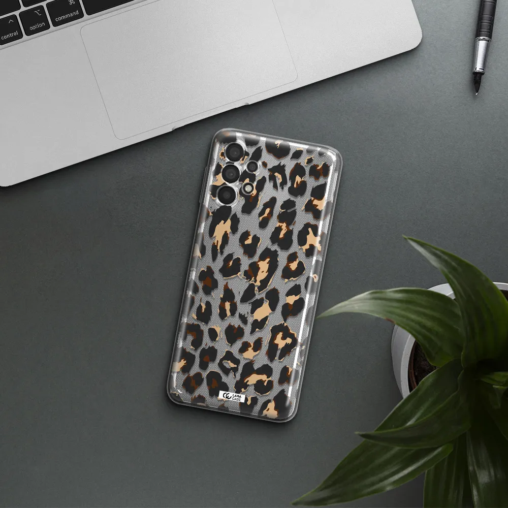 Leopard Print Samsung A32 Clear TPU Case