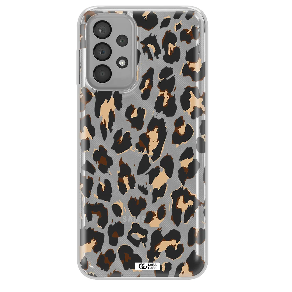 Leopard Print Samsung A33 Clear TPU Case