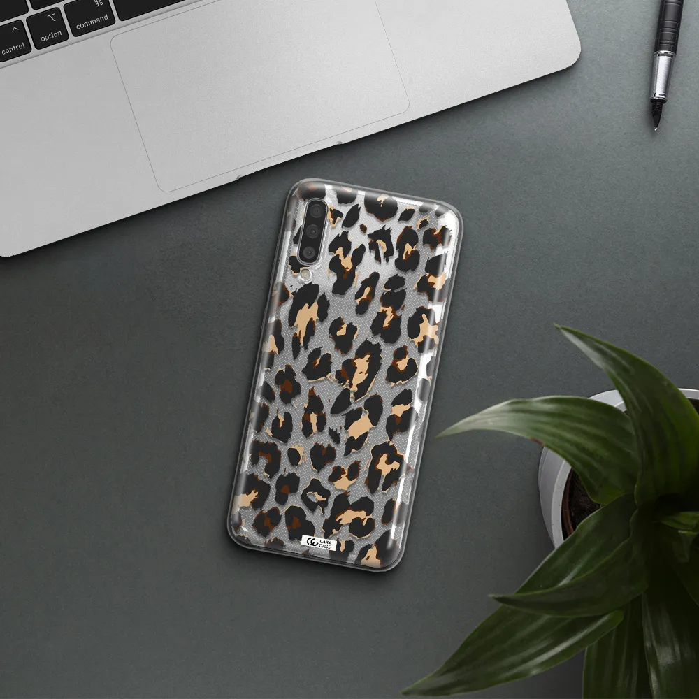 Leopard Print Samsung A50 Clear TPU Case