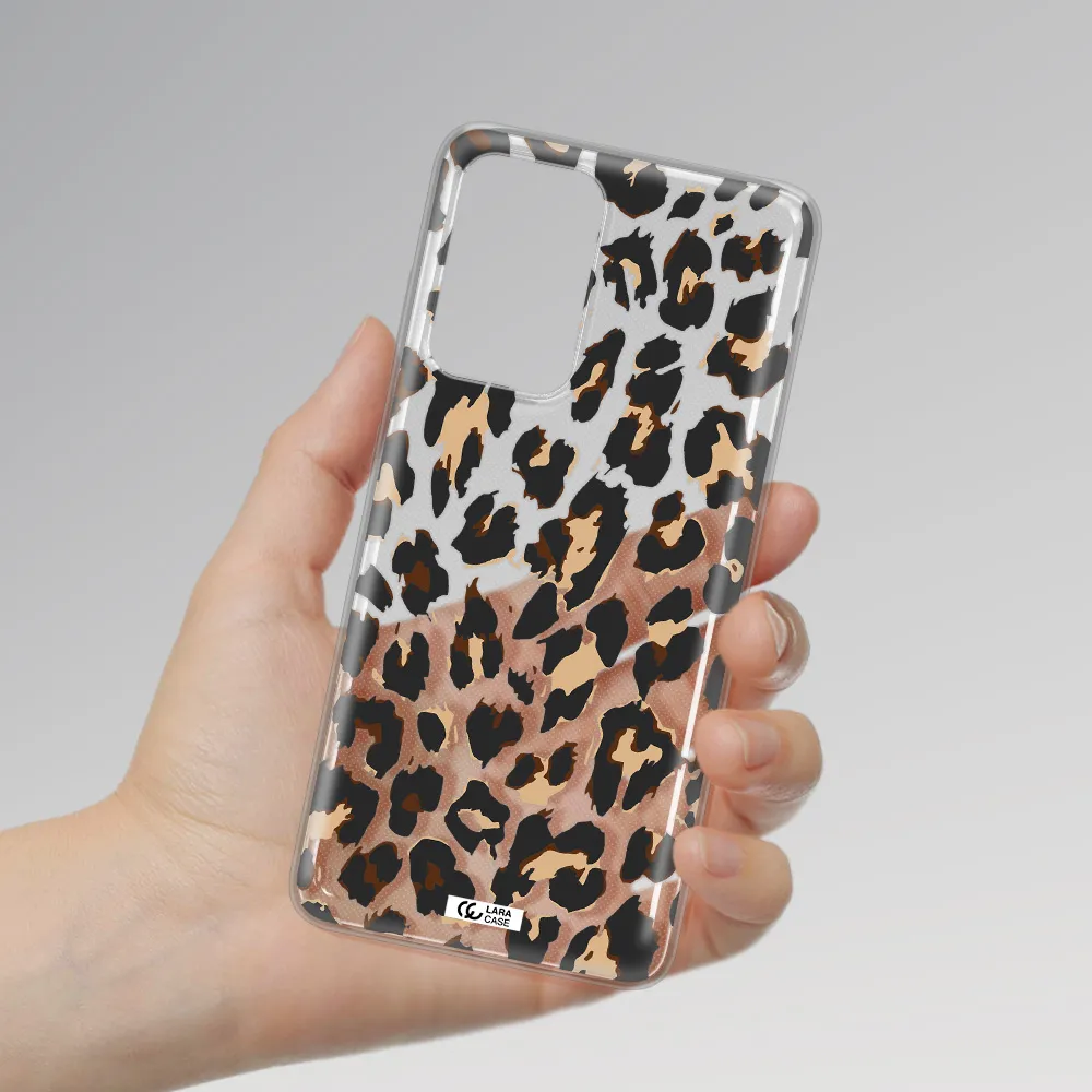 Leopard Print Samsung A52 Clear TPU Case