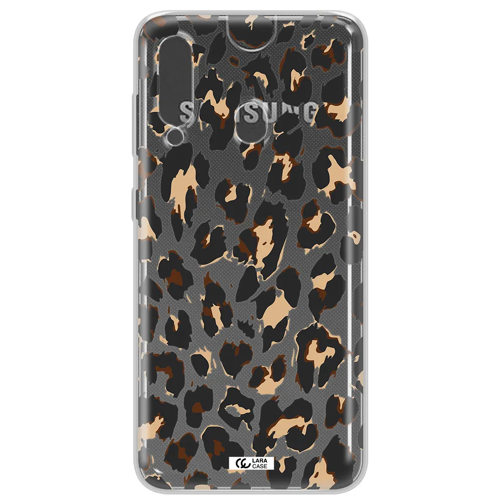 Leopard Print Samsung A60 Clear TPU Case