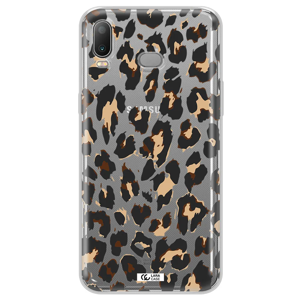 Leopard Print Samsung A6S Clear TPU Case