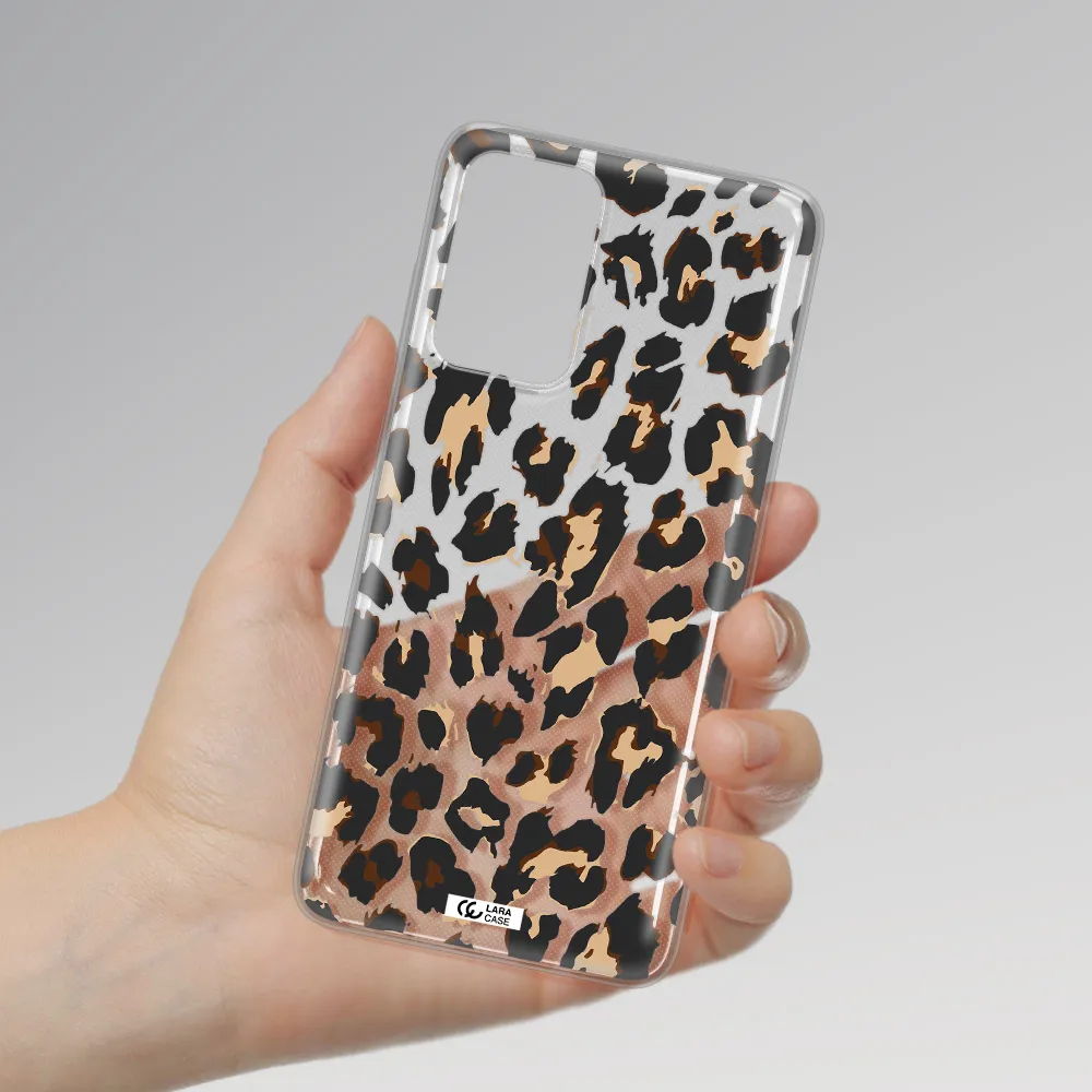 Leopard Print Samsung A72 Clear TPU Case