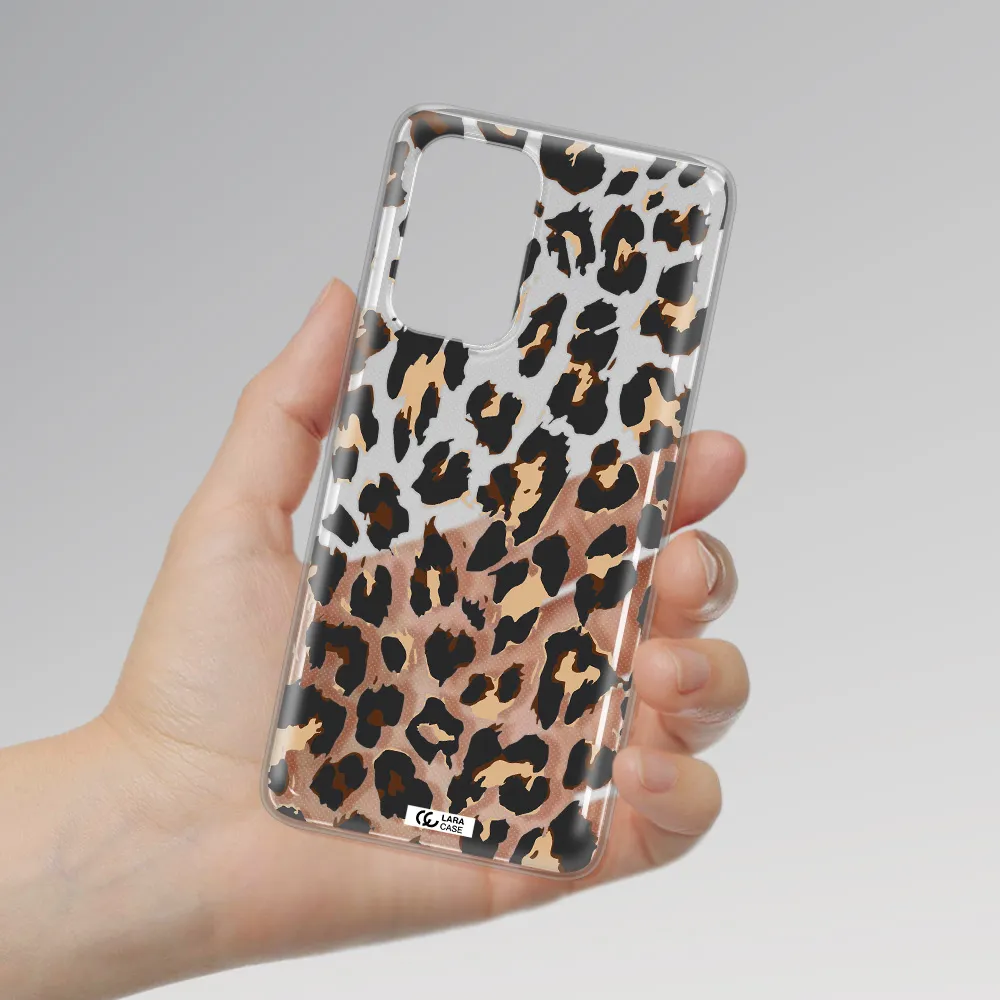 Leopard Print Samsung A73 Clear TPU Case
