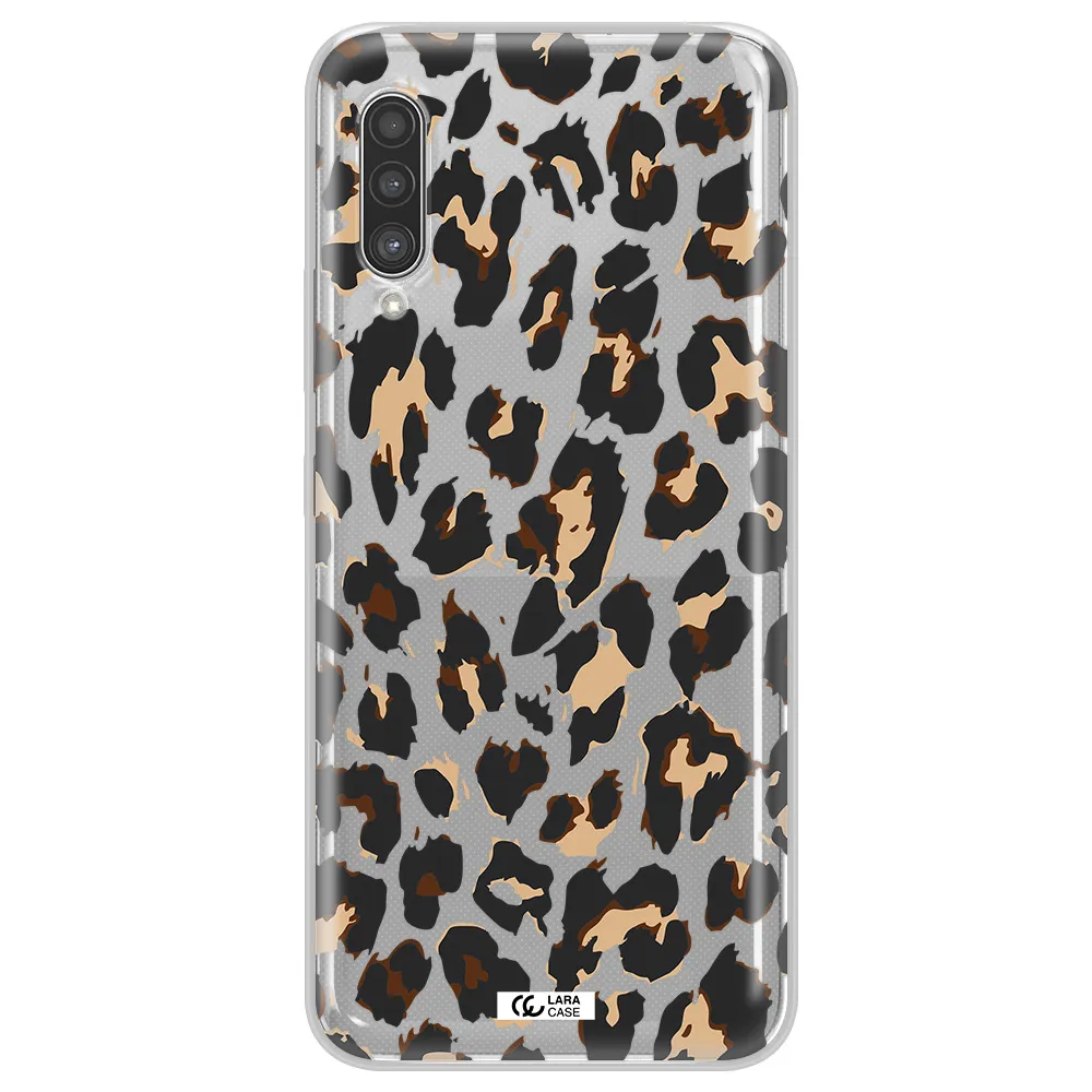 Leopard Print Samsung A90 Clear TPU Case