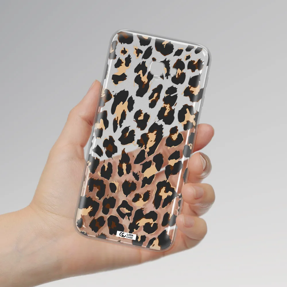 Leopard Print Samsung J4 Plus Clear TPU Case