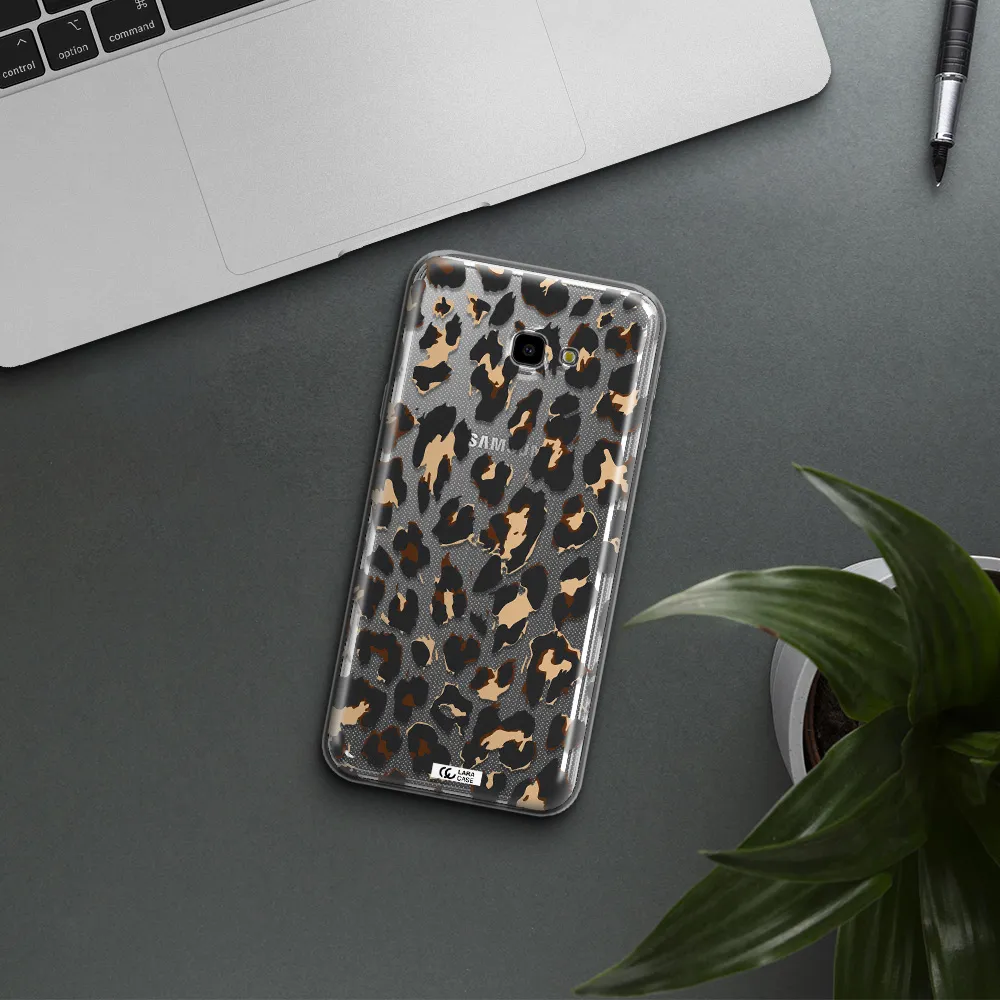 Leopard Print Samsung J4 Plus Clear TPU Case