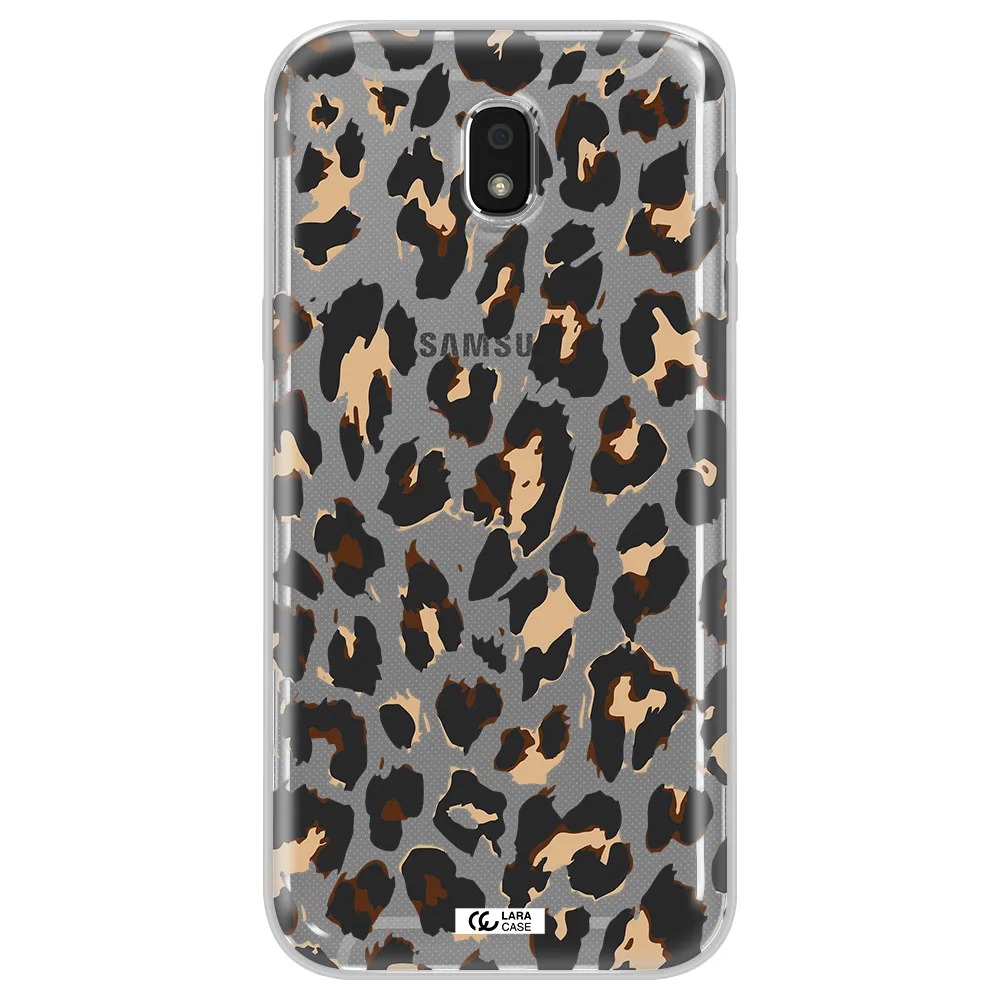 Leopard Print Samsung J5 2017 Clear TPU Case