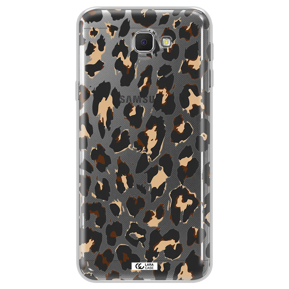 Leopard Print Samsung J5 Prime Clear TPU Case