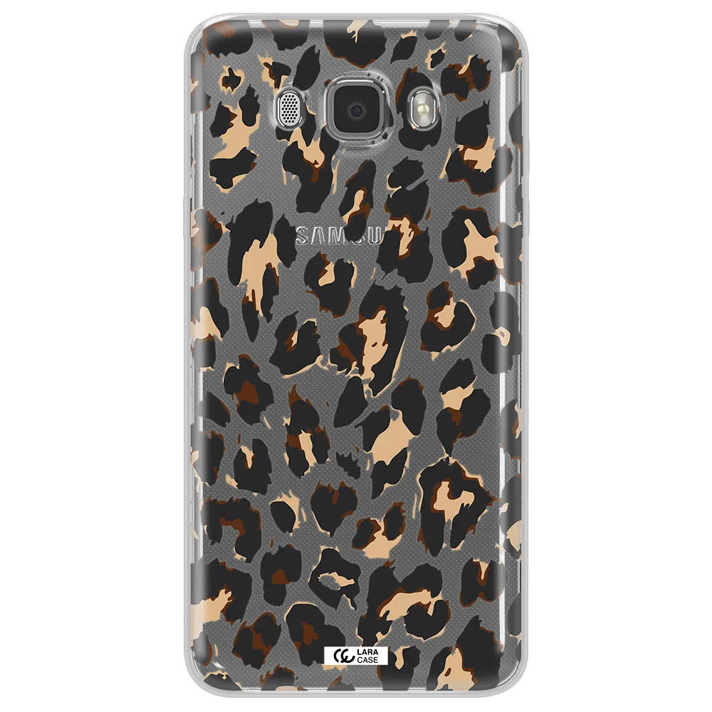 Leopard Print Samsung J7 2016 Clear TPU Case