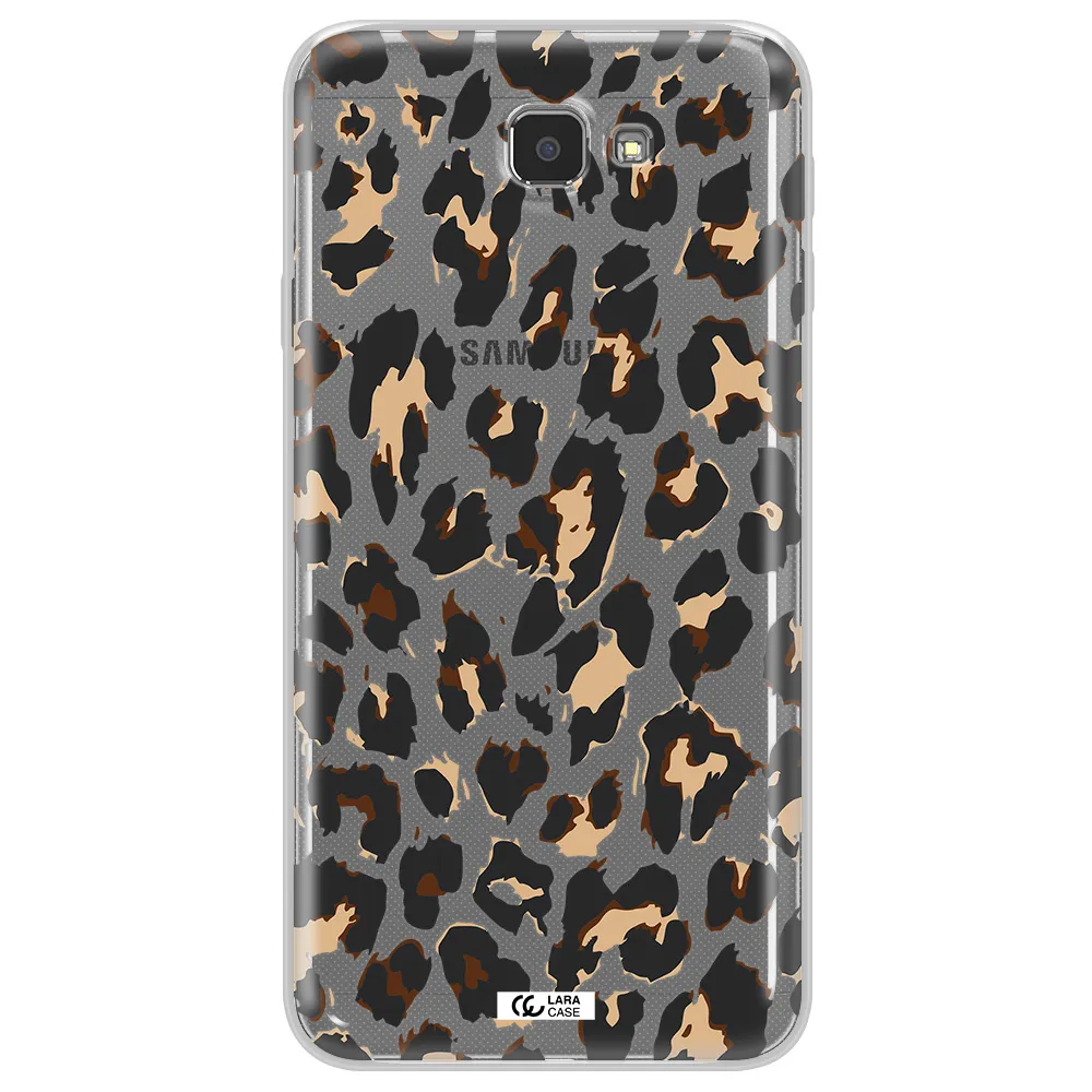 Leopard Print Samsung J7 Prim Clear TPU Case