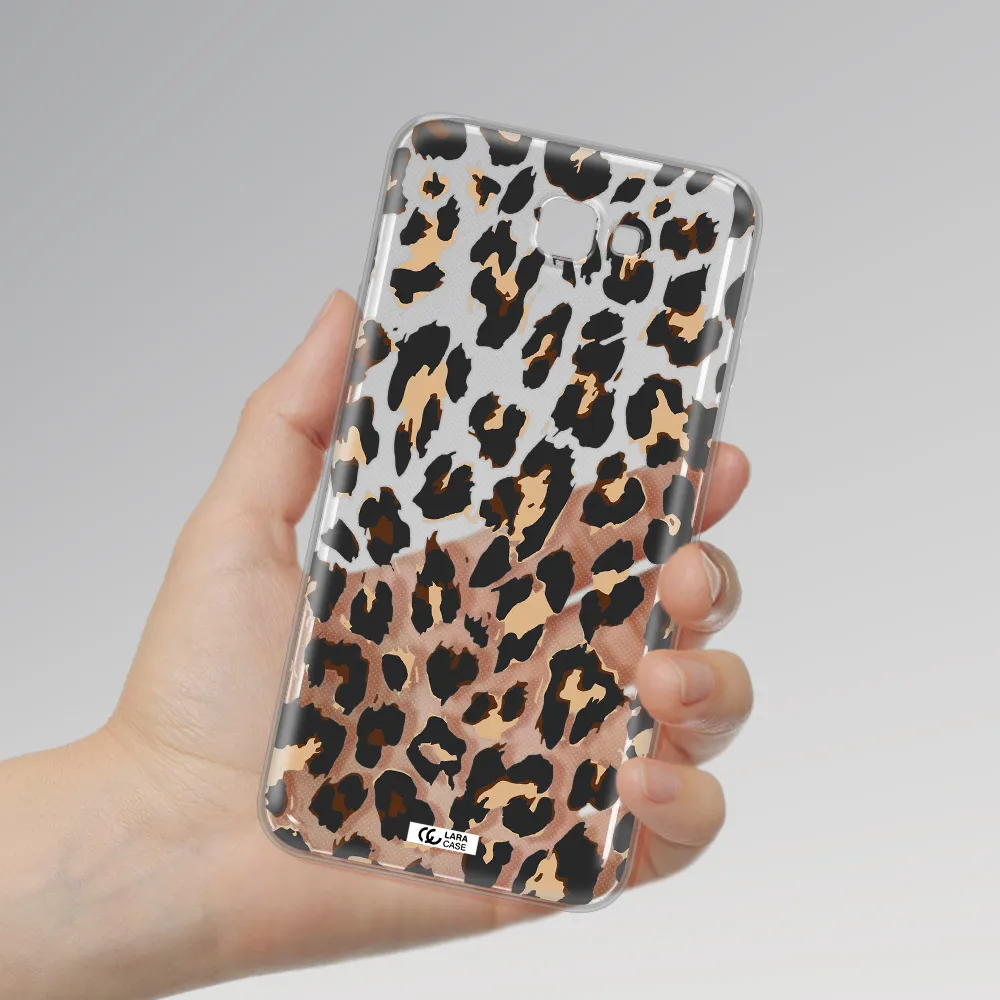 Leopard Print Samsung J7 Prim Clear TPU Case