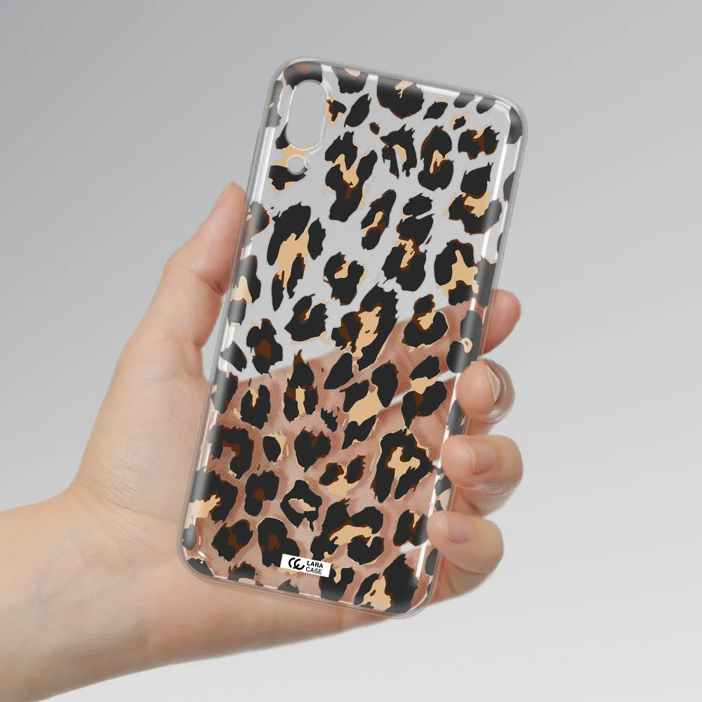 Leopard Print Samsung M10 Clear TPU Case