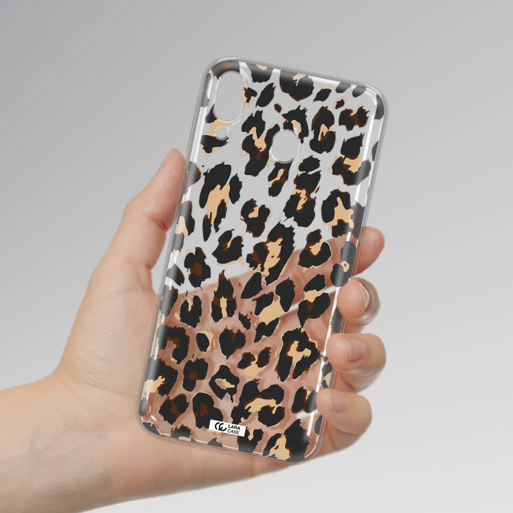 Leopard Print Samsung M20 Clear TPU Case