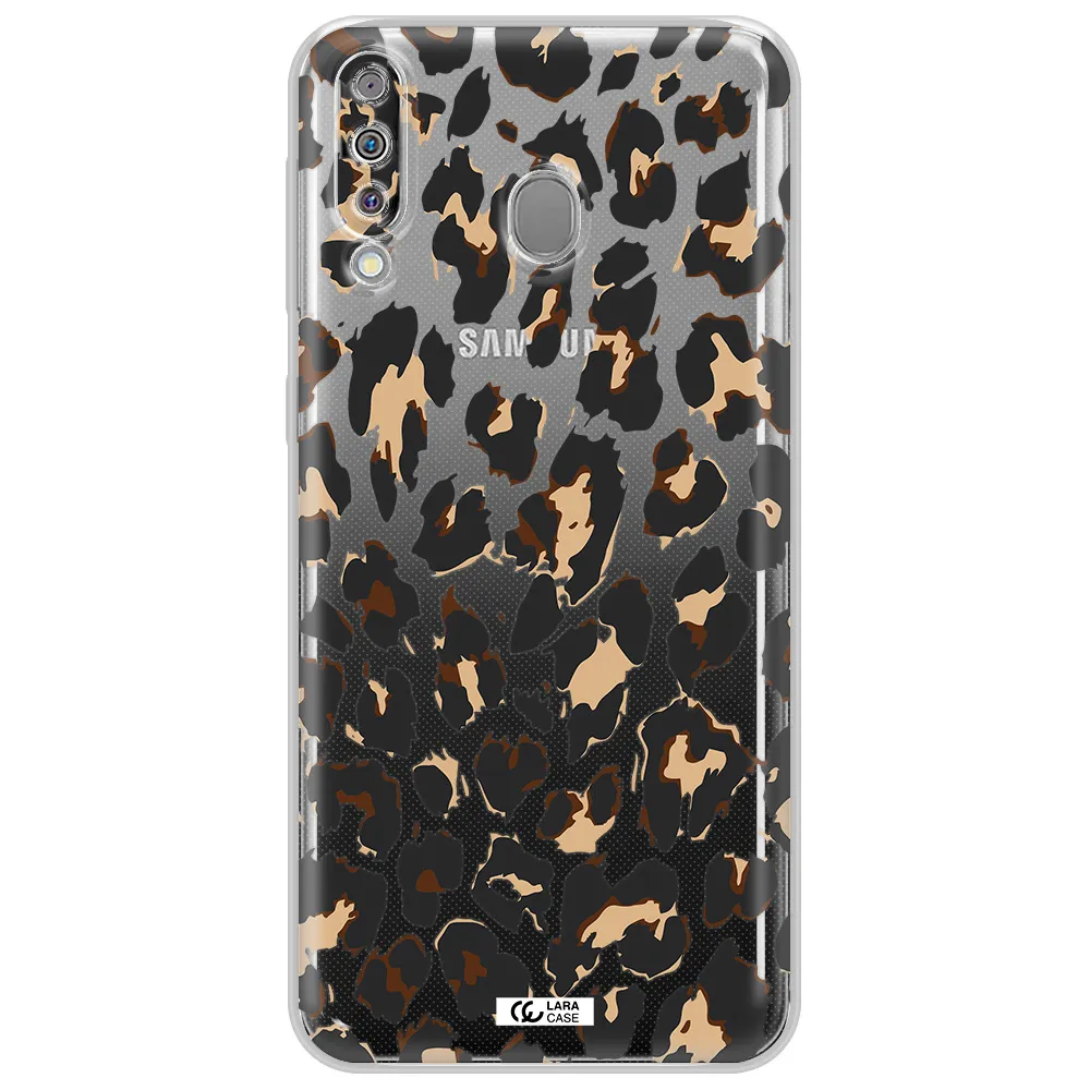 Leopard Print Samsung M30 Clear TPU Case