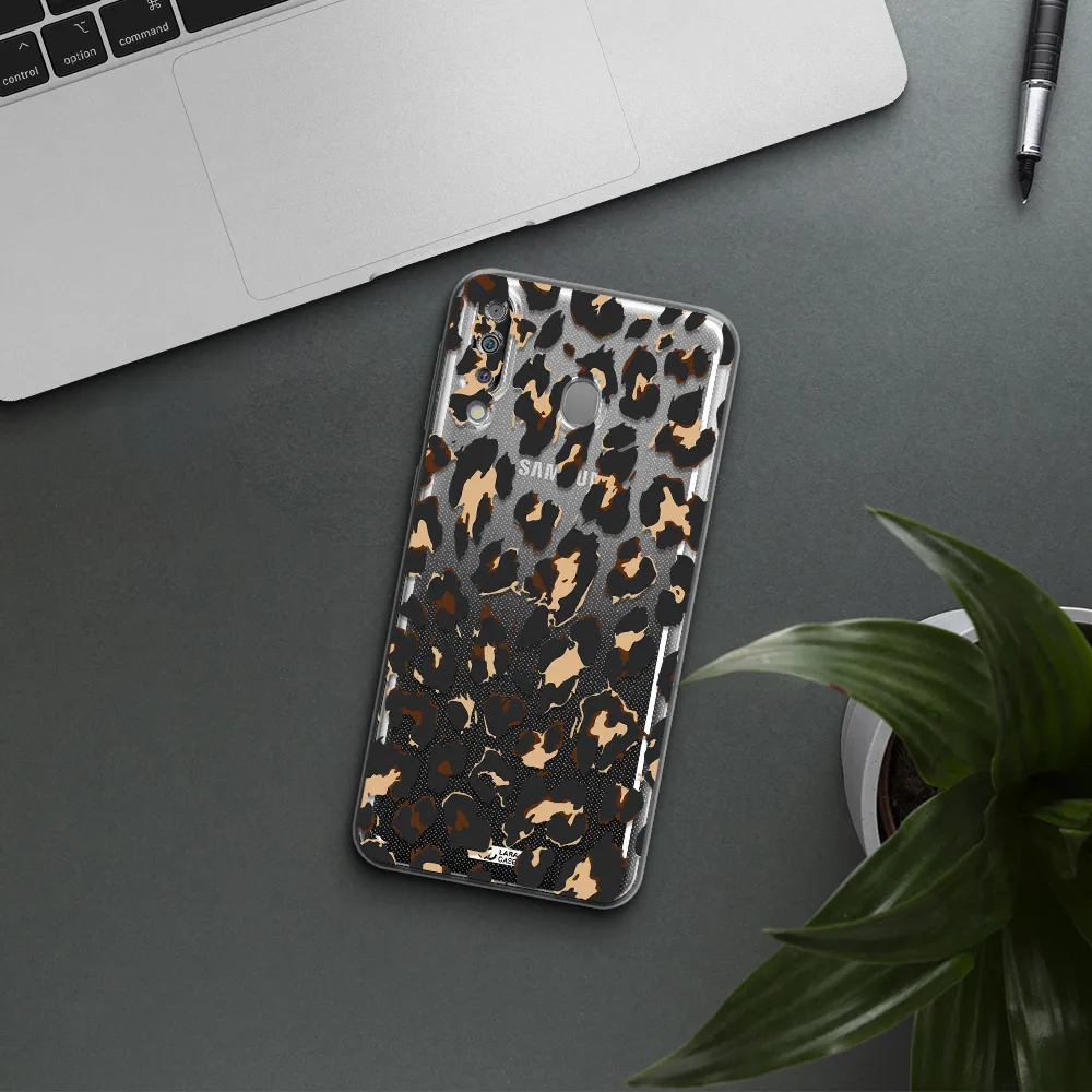 Leopard Print Samsung M30 Clear TPU Case