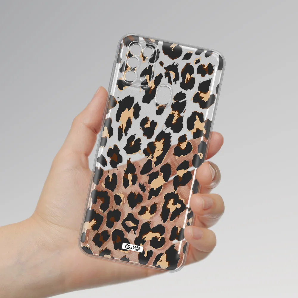 Leopard Print Samsung M31 Clear TPU Case