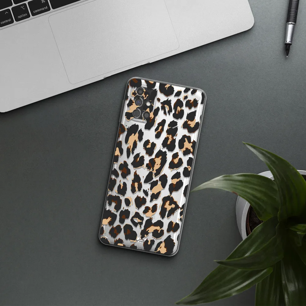 Leopard Print Samsung M31S Clear TPU Case