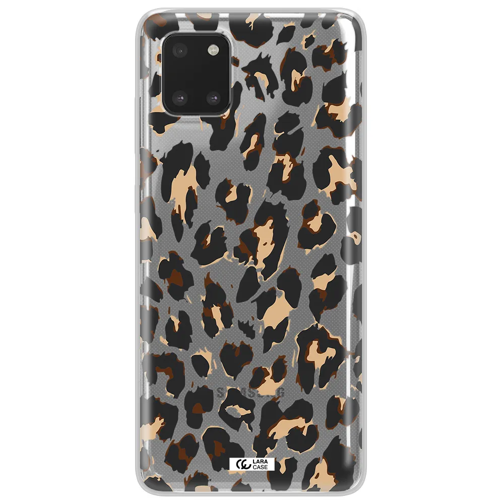 Leopard Print Samsung Note 10 Lite Clear TPU Case