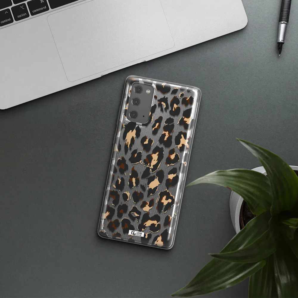 Leopard Print Samsung Note 20 Clear TPU Case