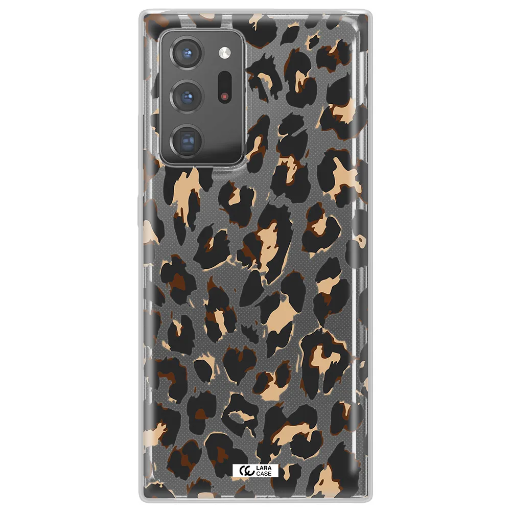 Leopard Print Samsung Note 20 Ultra Clear TPU Case