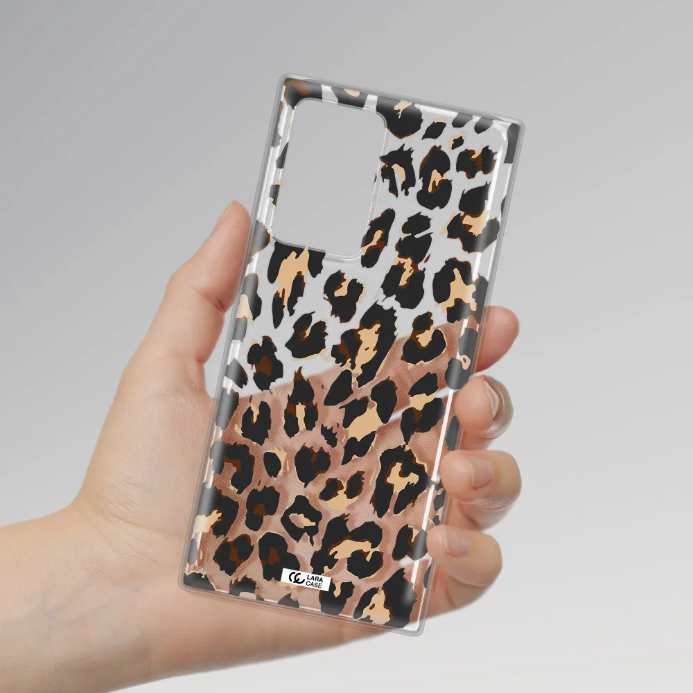 Leopard Print Samsung Note 20 Ultra Clear TPU Case