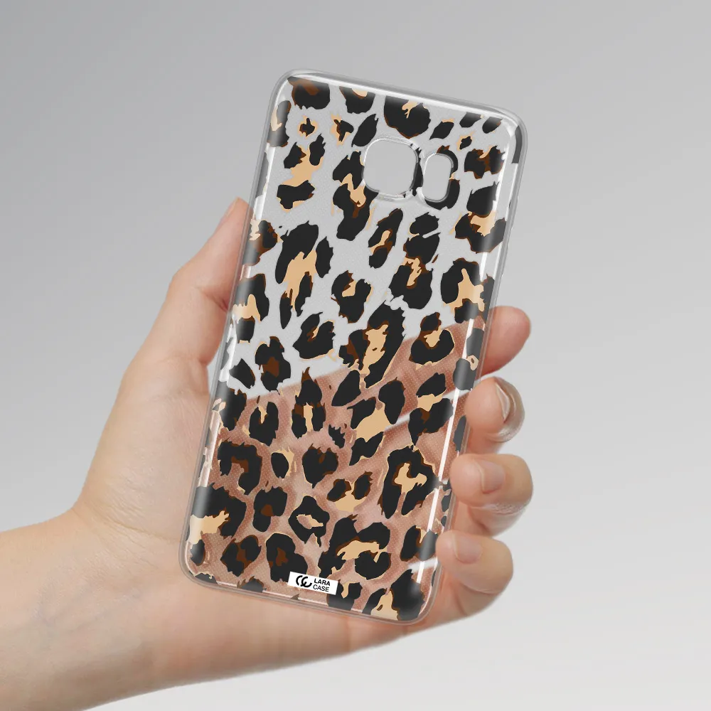 Leopard Print Samsung Note 5 Clear TPU Case