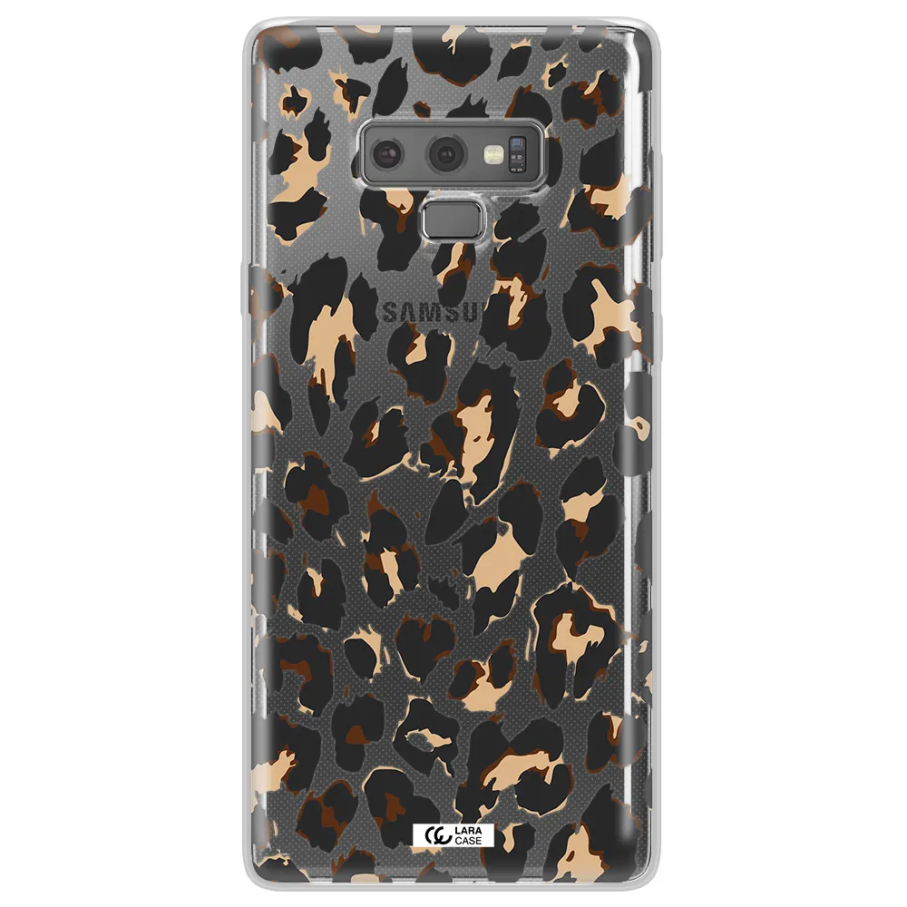 Leopard Print Samsung Note 9 Clear TPU Case
