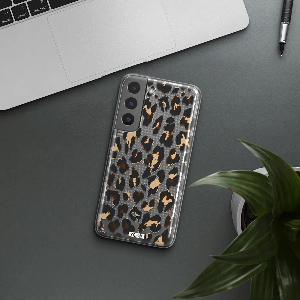 Leopard Print Samsung S 22 Clear TPU Case