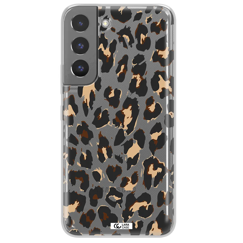 Leopard Print Samsung S 22 Plus Clear TPU Case