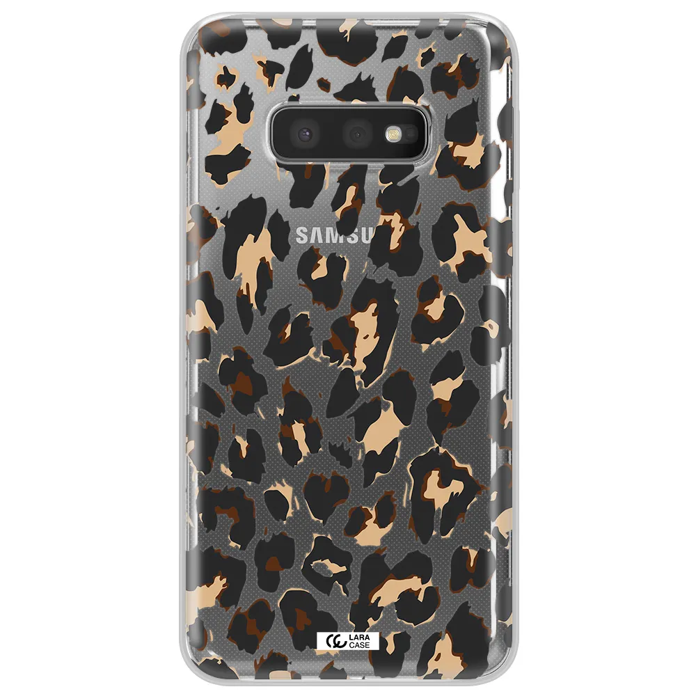 Leopard Print Samsung S10e Clear TPU Case