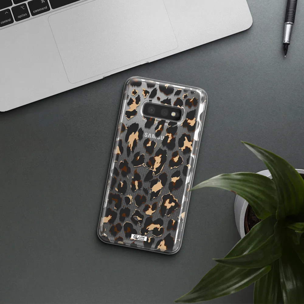 Leopard Print Samsung S10e Clear TPU Case