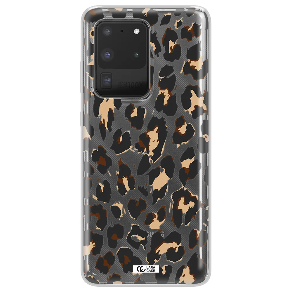 Leopard Print Samsung S20 Ultra Clear TPU Case