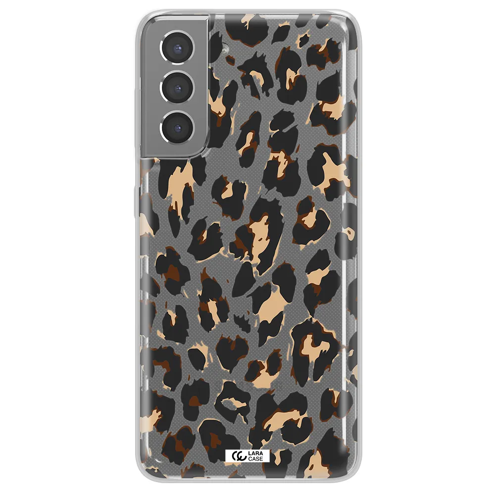 Leopard Print Samsung S21 Clear TPU Case