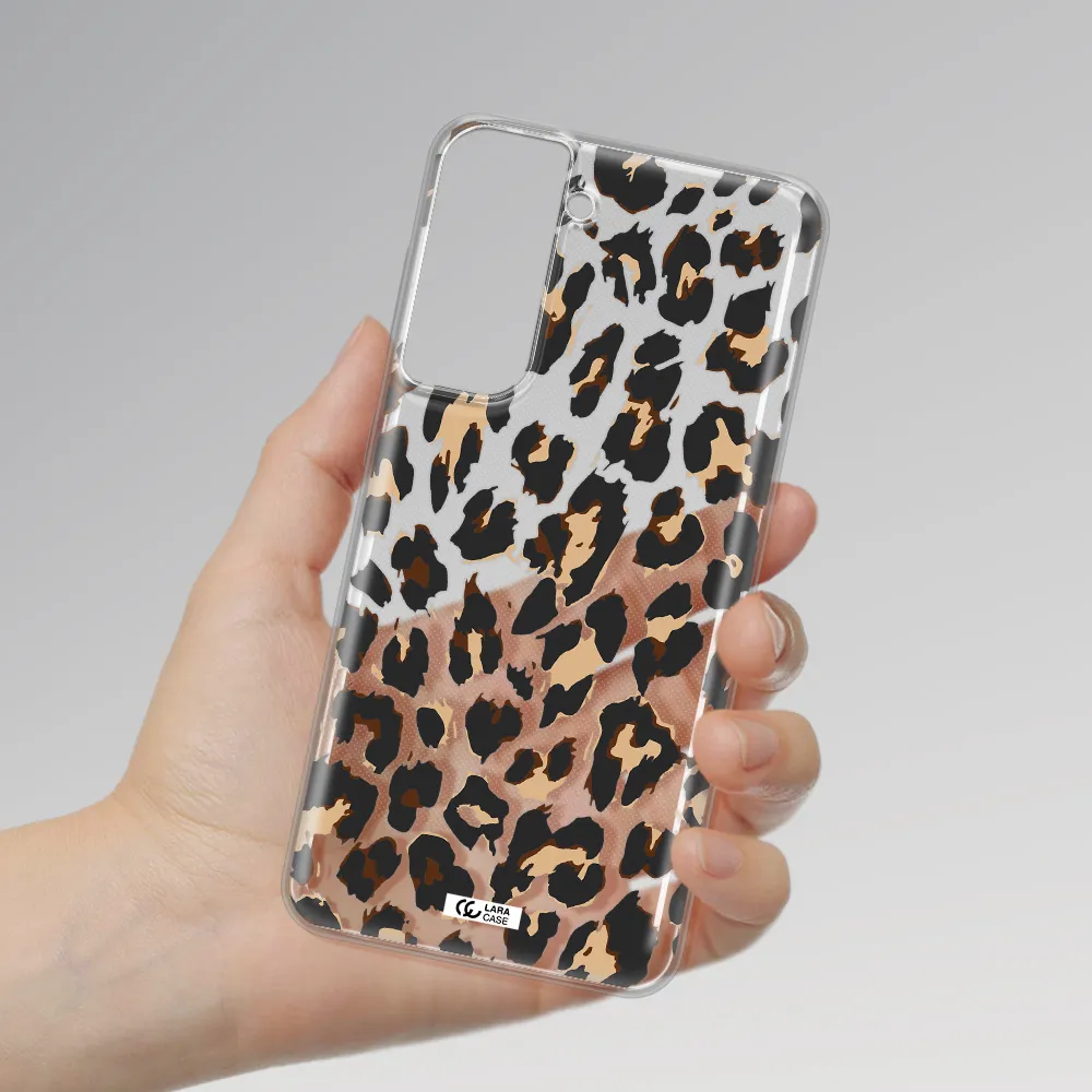 Leopard Print Samsung S21 Fe Clear Tpu Case