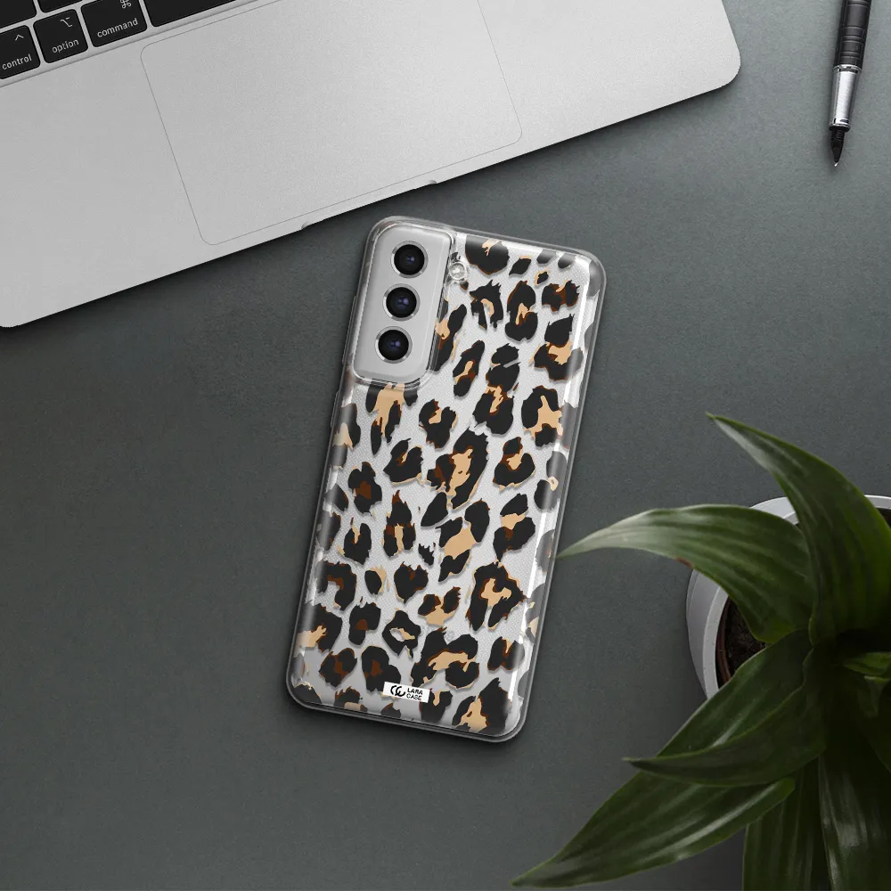 Leopard Print Samsung S21 Fe Clear Tpu Case