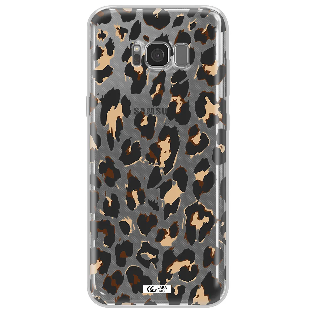 Leopard Print Samsung S8 Plus Clear TPU Case