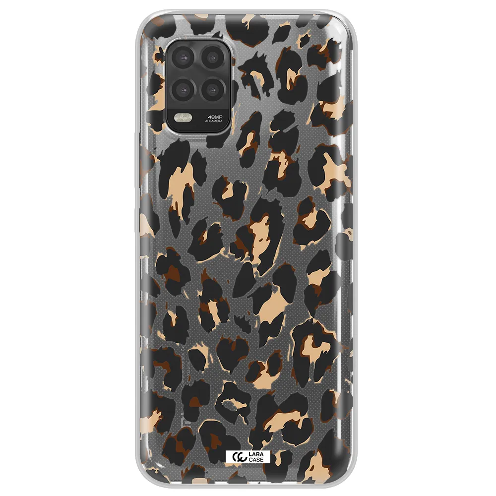 Leopard Print Xiaomi Mi 10 Lite Clear TPU Case