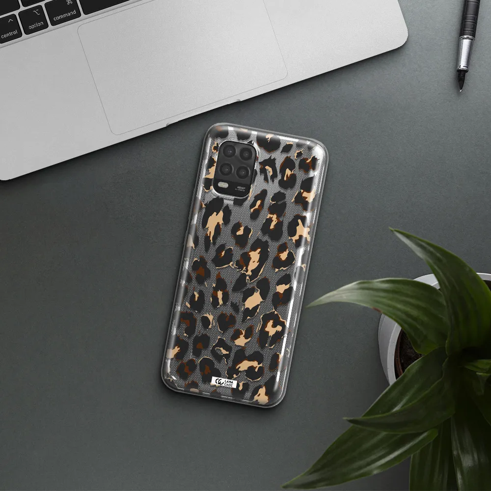 Leopard Print Xiaomi Mi 10 Lite Clear TPU Case