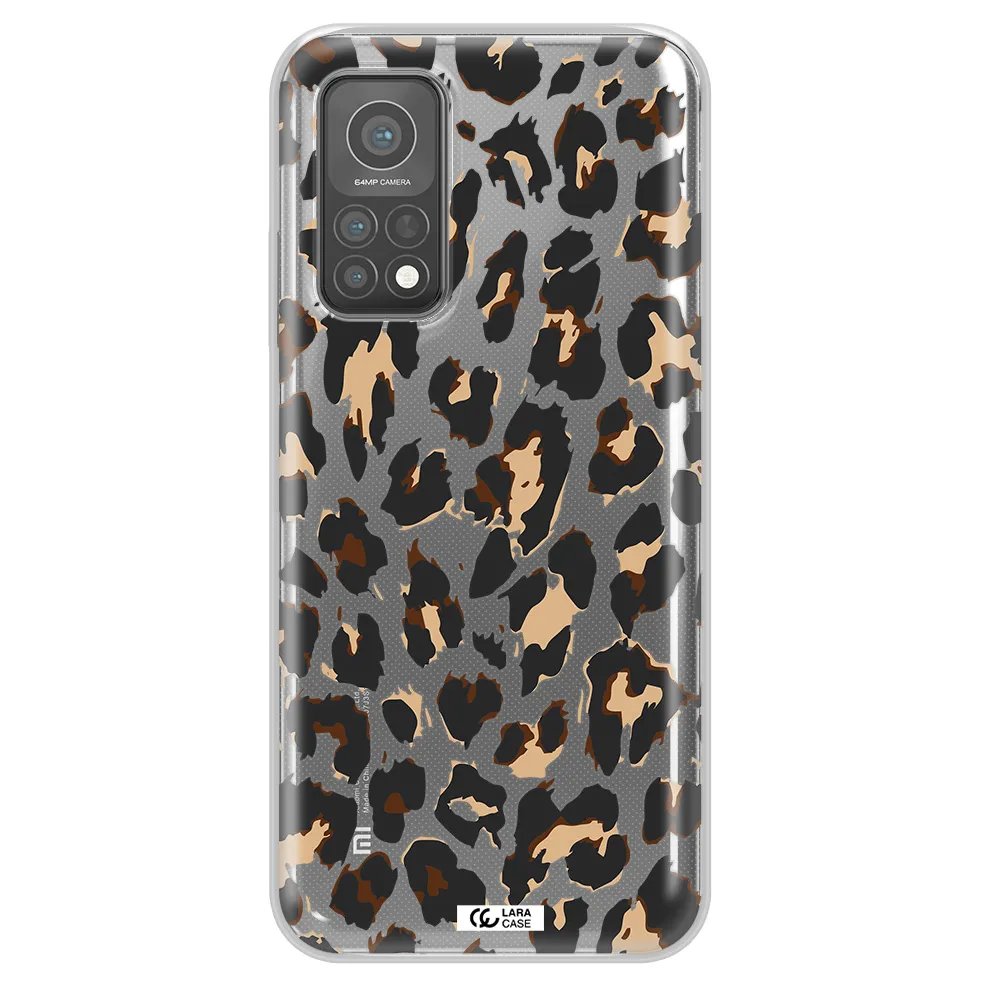 Leopard Print Xiaomi Mi 10 T Pro Clear TPU Case