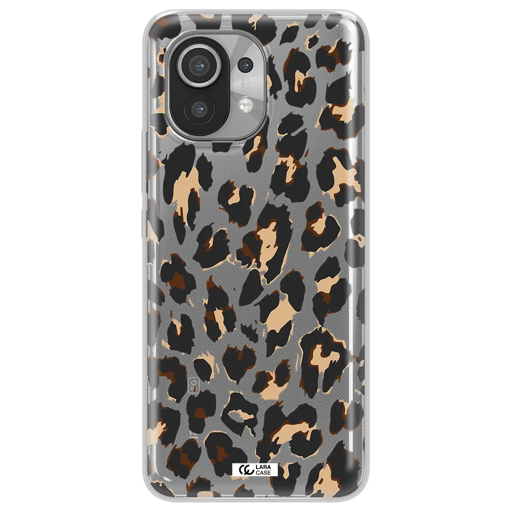 Leopard Print Xiaomi Mi 11 Clear TPU Case